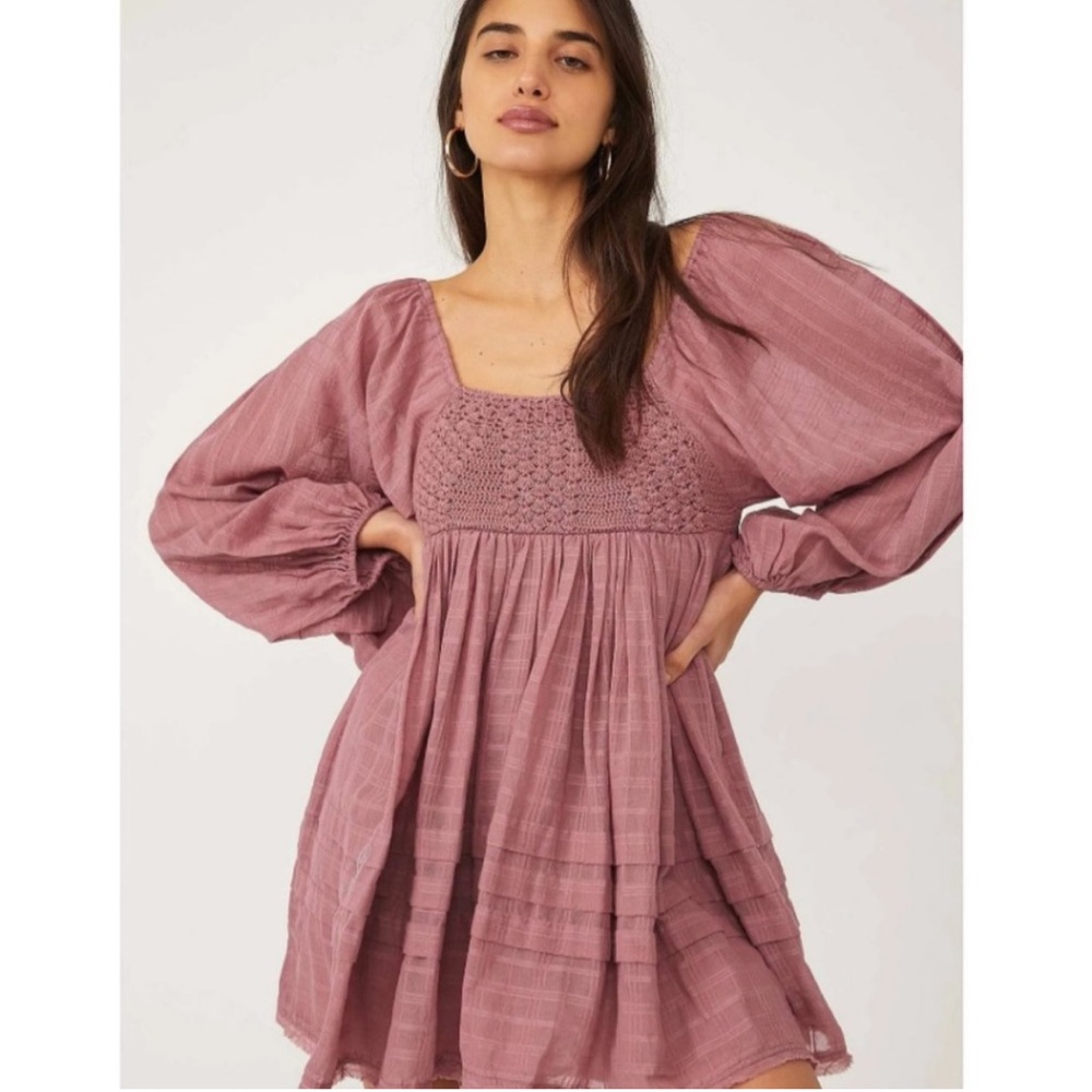 Free People womans BOHO Rose Mini Dress size XS